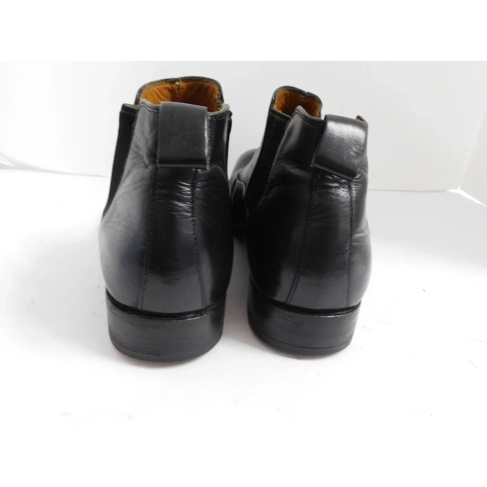 Kenzo Black Leather Ankle Boots sz US 9